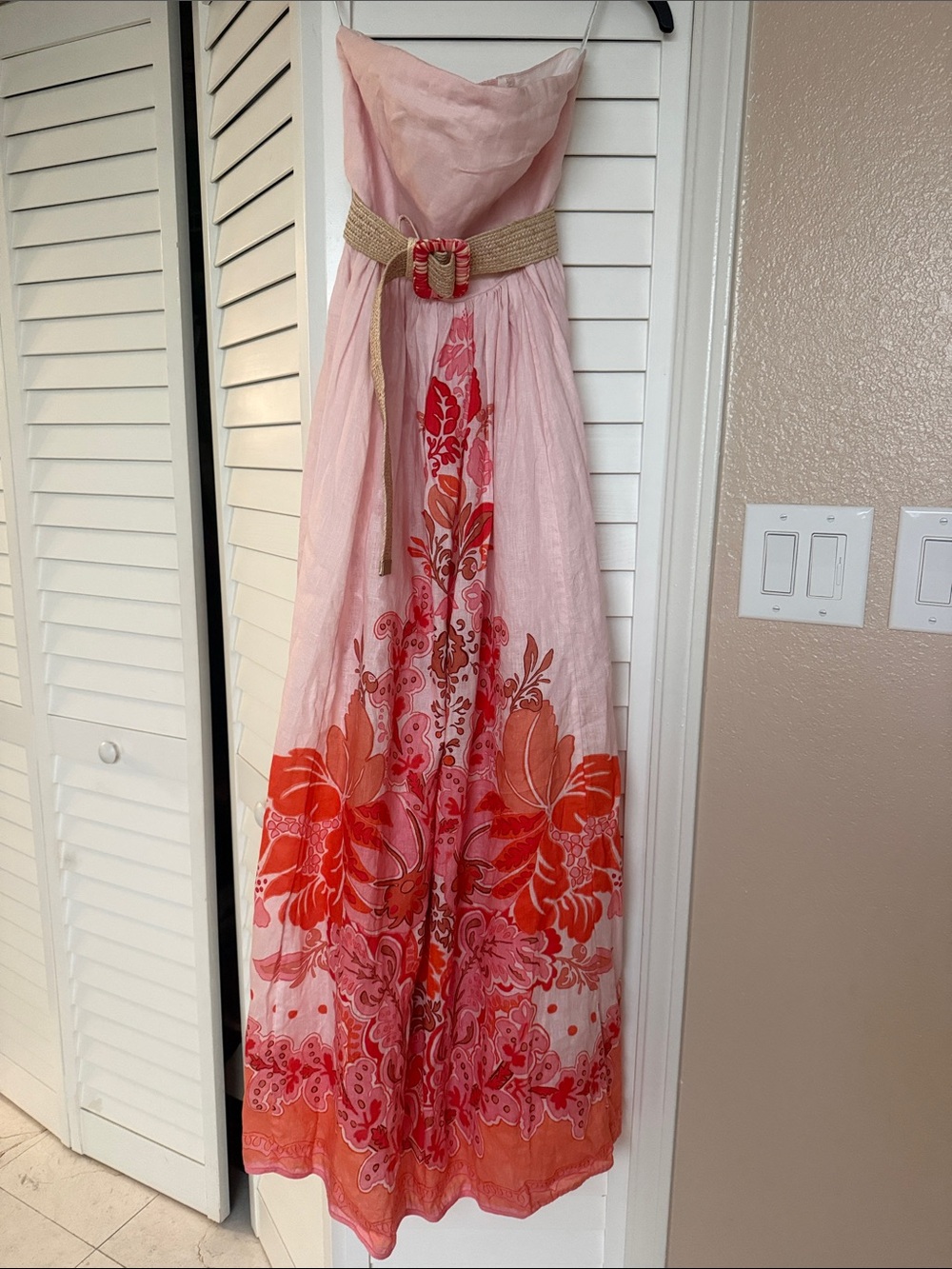 ZIMMERMANN Violet Strapless Belted Maxi Dress - Picture 7 of 7